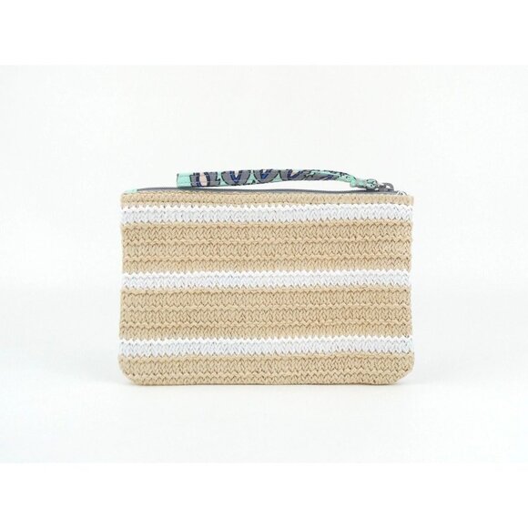Vera Bradley Fan Flowers Straw Wristlet - Picture 2 of 9